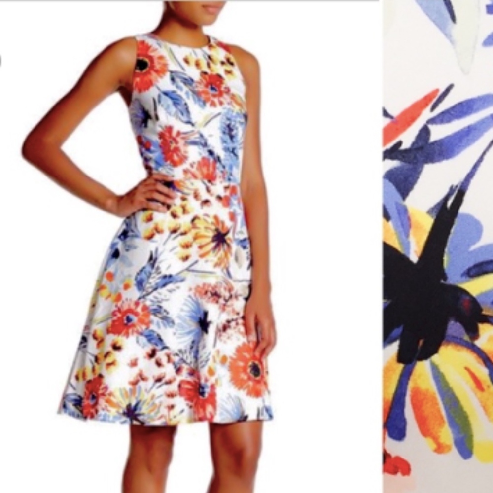 Donna Morgan Fit and Flare Floral Dress